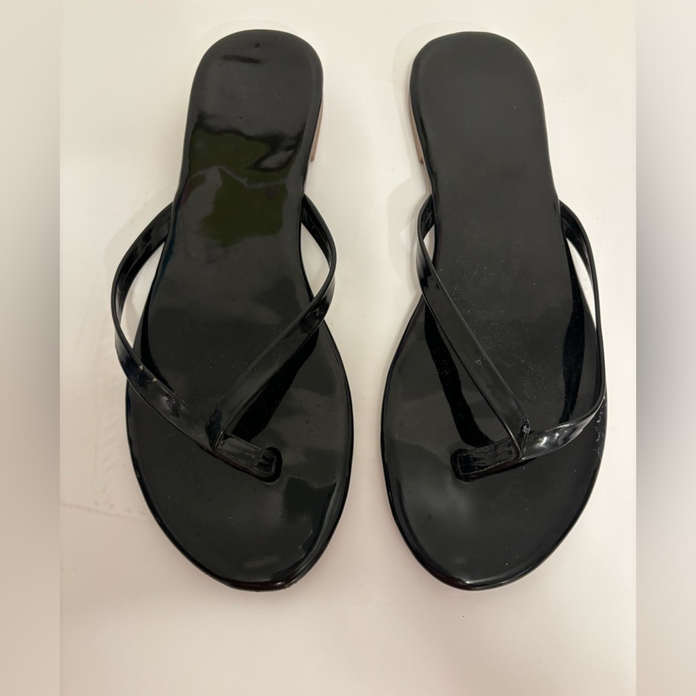 Loft Black patent sandals size 8
